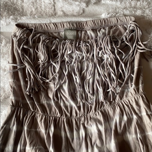 Strapless Maxi Fringe Dress - Picture 5 of 9